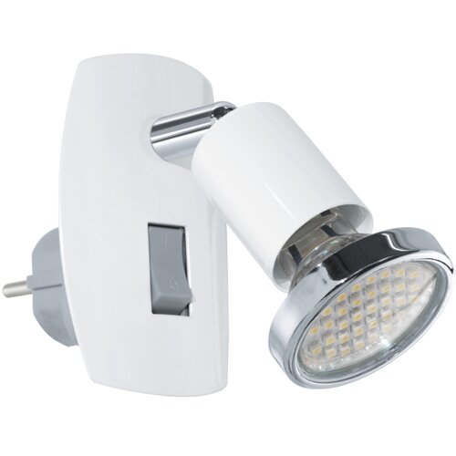 Eglo mini 4 reflektor/1, led, gu10, 3w, 240lm, za utič. bijela Slike