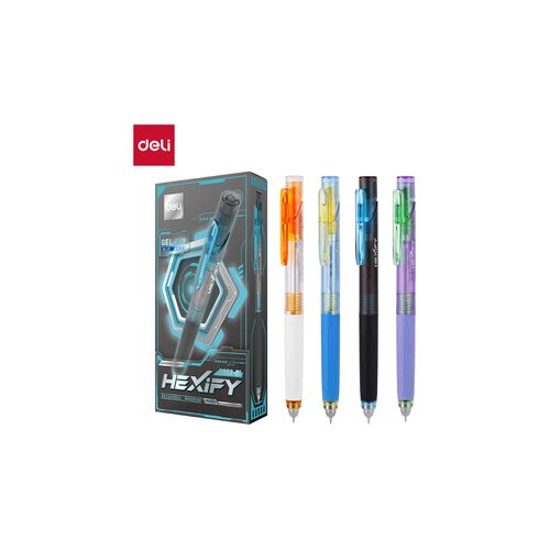 Deli ROLER GEL HEXIFY sa dve kuglice 0.5 mm PLAVI EG363-BL Cene