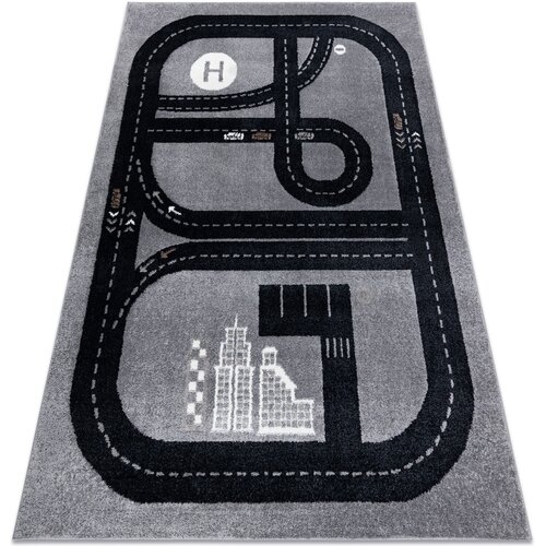 RugsX Preproge Preproga FUN Track za otroke, ulica, mesto 200x290 cm Siva Cene