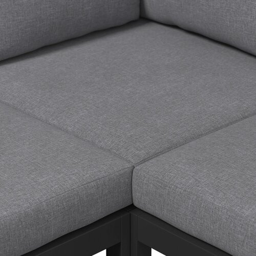 Ambia Garden LOUNGE GARNITURA tkanina akacija masivno aluminij Slike