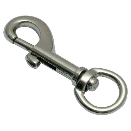  karabiner sa okretaljkom i oprugom, niklovan Slike