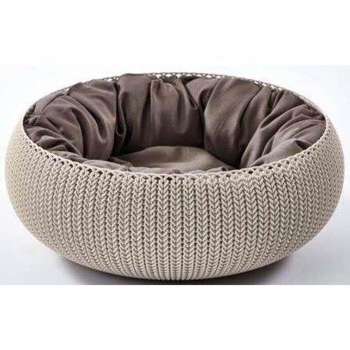 Curver Postelja za male živali Knit, peščena Cene