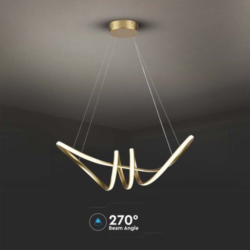  LED luster na sajli LED/24W/230V 3000K zlatni Slike