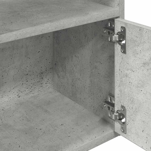  Regal za knjige boja betona 31x24x127 cm konstruirano drvo Slike