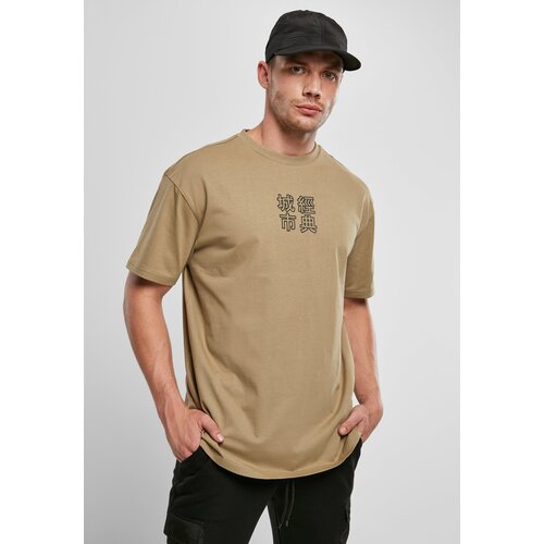 Urban Classics Plus Size Chinese khaki t-shirt symbol/black Cene