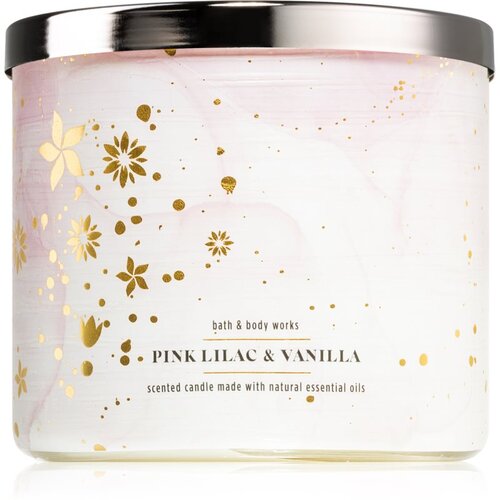 Bath &amp;amp; Body Works Pink Lilac &amp;amp; Vanilla mirisna svijeća 411 g Slike