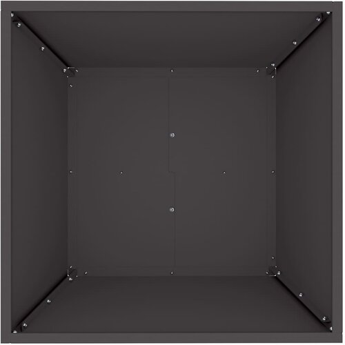  Vrtna saksija 5 pcs Crna 50 x 50 x 15 cm Čelična vrata Slike