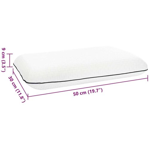  Vzglavnik za spanje Enobarvno Bela 30 x 50 x 9 cm, (5000148660) Slike