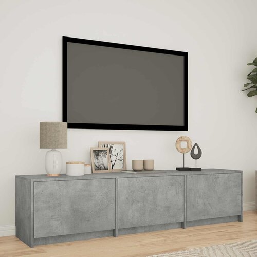 TV ormarić s LED rasvjetom Betonsko Siva 165 x 34 x 40 cm Cijene
