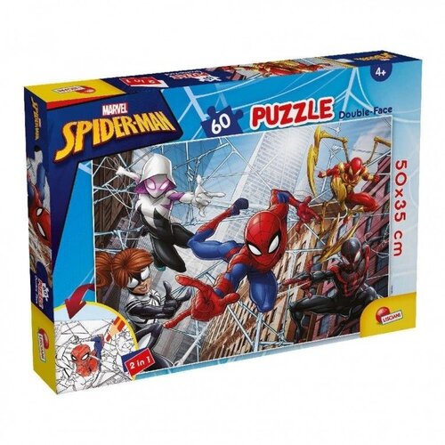 Lisciani Spider-Man 2 u 1 puzzla od 60 dijelova i bojanka 50x35cm - Lisciani Cene