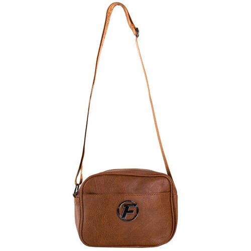 Fashion Hunters Brown small messenger bag with a wide strap Slike