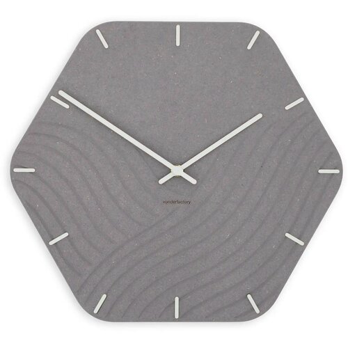 Von Der Factory Zidni sat Luxhora Unda Light Grey 11 boja kazaljki Cene