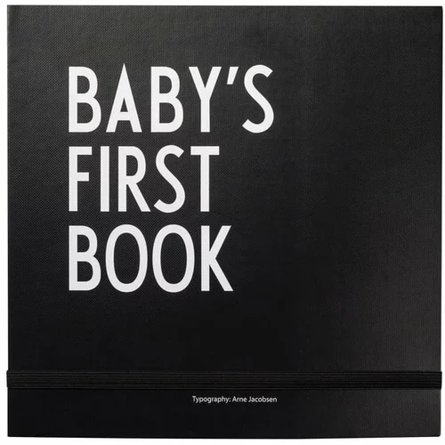 Design Letters Črna spominska knjiga Baby's First Book