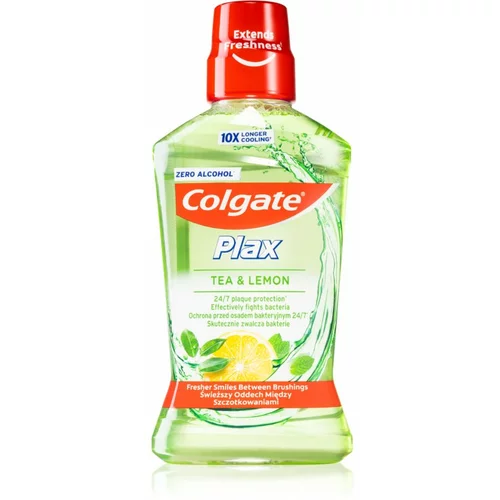 Colgate Plax Tea & Lemon ustna voda proti zobnim oblogam 500 ml