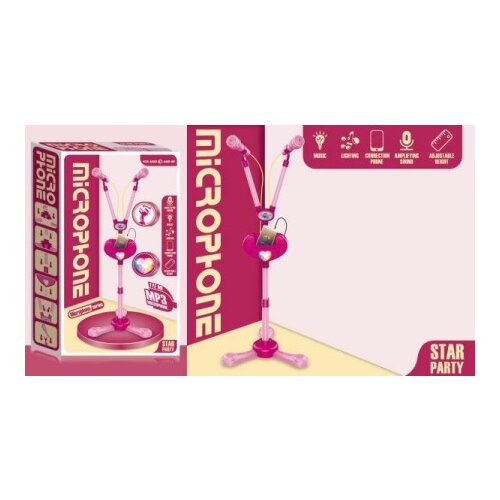  Stalak sa dva mikrofona roze ( 11/31478 ) Cene