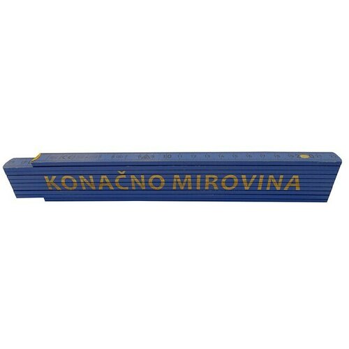  Zidarski metar (Duljina: 2 m, Natpis: Konačno mirovina, Boja: Plave boje) Cijene