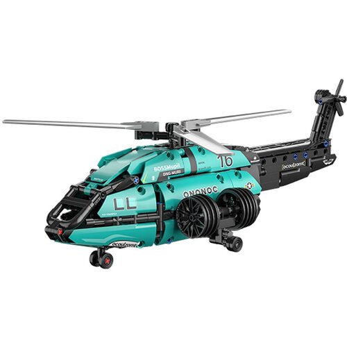  Tehnički blokovi 2 u 1 Formula 1 trkaći automobil helikopter 736 kom naljepnica ZA5730 Slike