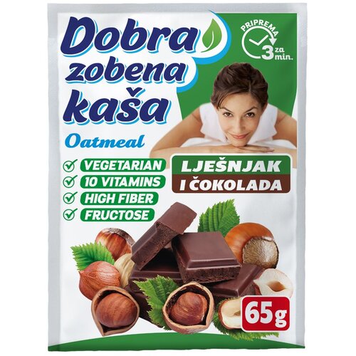Dobra zobena ka&amp;scaron;a 65g lje&amp;scaron;njak-čokolada Slike