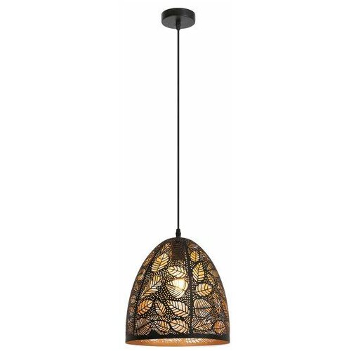 Rabalux manorca pendantik lampE27 1x40W, crna/zlatna industrijska rasveta Slike