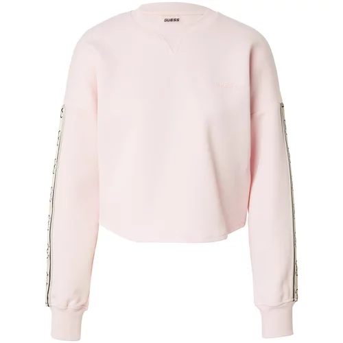 Guess Sportska sweater majica 'CYMONE' pijesak / pastelno roza / crna / bijela