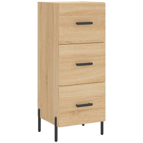  Visoka komoda hrasta sonome 34,5x34x180cm od konstruiranog drva Slike