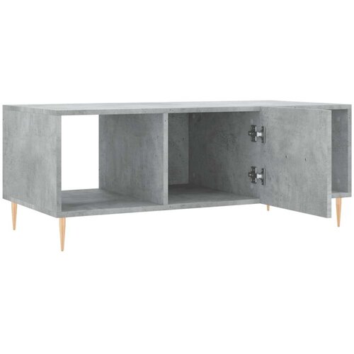 VidaXL Stolić za kavu boja betona 102 x 50 x 40 cm konstruirano drvo Slike