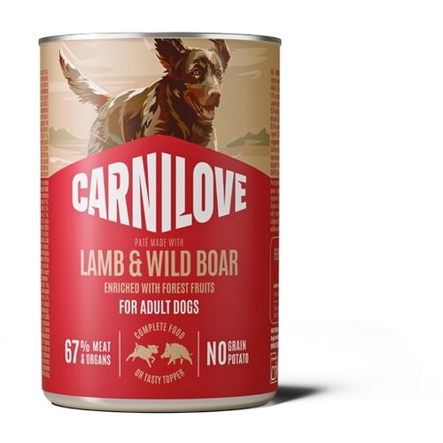 Carnilove Dog Adult konzerva, pate - jagnjetina in divja svinja - 400 g 400 g Cene