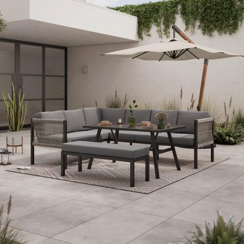 Ambia Garden jedilna lounge garnitura tkanina aluminij Cene