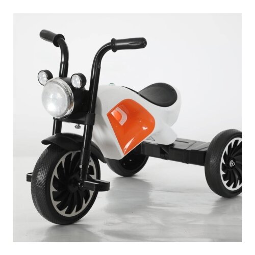  Dečiji tricikl &ndash; Moto dizajn sa svetlom - Beli Cene