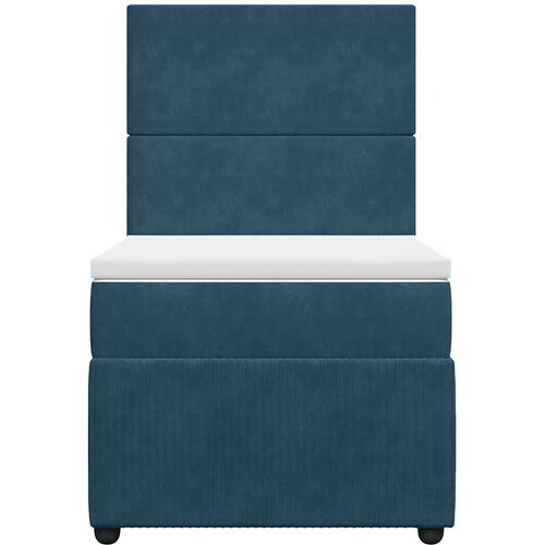 Box spring krevet s madracem plavi 90x200 cm bar&amp;scaron;unasti Slike