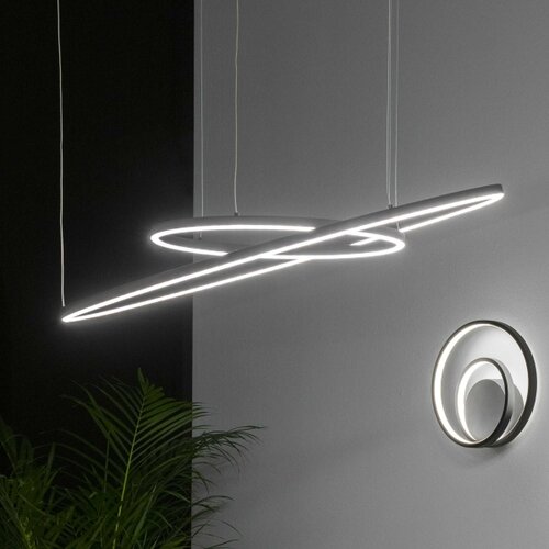 Ideal Lux led luster na sajli oracle slim LED/29W/230V 4000K preč. 50 cm crna Slike