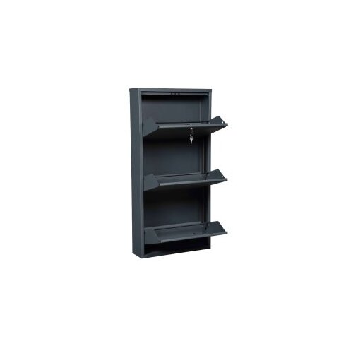 Hanah home Cipelarnik Primo 3, 50x104x15 cm, Antracit Slike