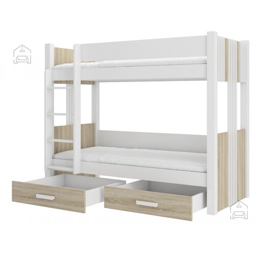 ADRK Furniture Pograd Arta - 90x200 cm - bel/sonoma Cijene