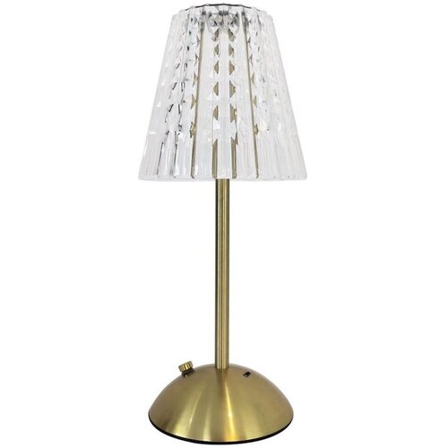  LED stona lampa ELBA, dodirna i prigu&scaron;iva, punjiva, LED/1,6W/800 mAh, zlatna/prozirna Cene