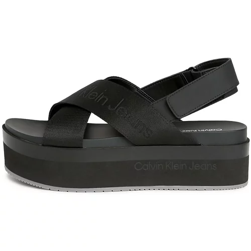 Calvin Klein Jeans Sandale s remenčićima crna