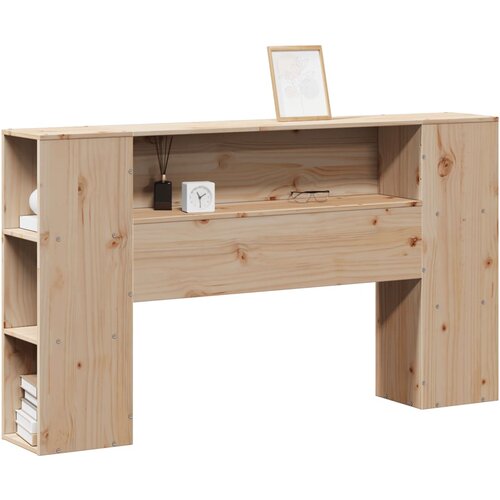 Maison Chic posteljno vzglavje - vzglavna omarica - nočna omarica s predelki 150 cm trdna borovina, (21707406) Slike