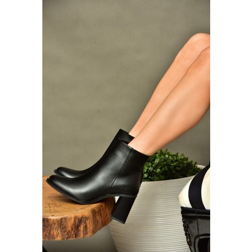 Fox Shoes R518101309 Women's Black Thick Heeled Boots Slike