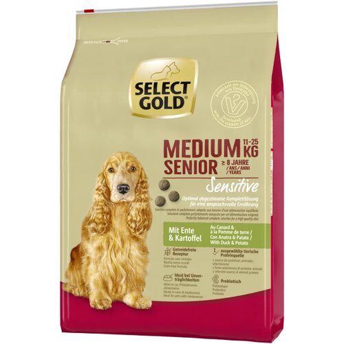 Select Gold Sensitive Senior Medium raca in krompir 4 kg Cene