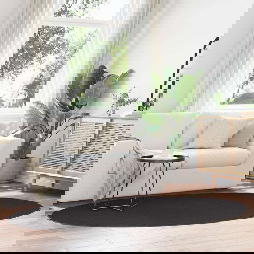 Tepih HUARTE Crna 160x230 cm Oval Slike
