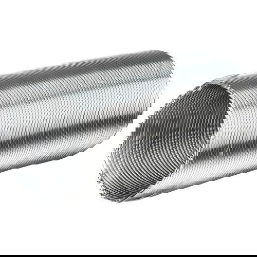 VAFRA fleksibilna cijev (promjer: 100 mm, duljina: 2.000 mm, aluminij, srebrne boje) Slike
