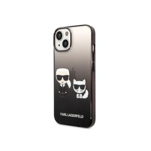 Karl Lagerfeld Originalen ovitek KLHCP14STGKCK za iPhone 14 6.1 Gradient črna zaščita - Full Bodies Cene