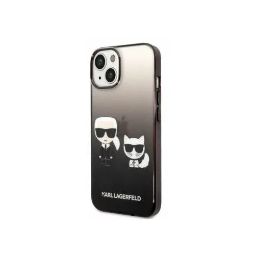 Karl Lagerfeld Originalen ovitek KLHCP14STGKCK za iPhone 14 6.1 Gradient črna zaščita - Full Bodies