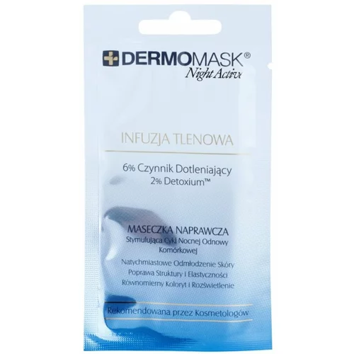 L´Biotica DermoMask Night Active oksigenacijska maska 12 ml