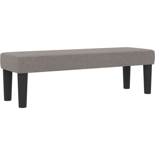  Krevet s oprugama s madracem i klupom taupe 120x200 cm tkanina Slike