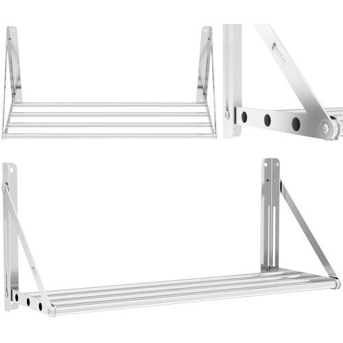 Royal Catering Zložljiva stenska polica iz nerjavečega jekla do 40 kg 80 x 30 cm, (21326378) Cene