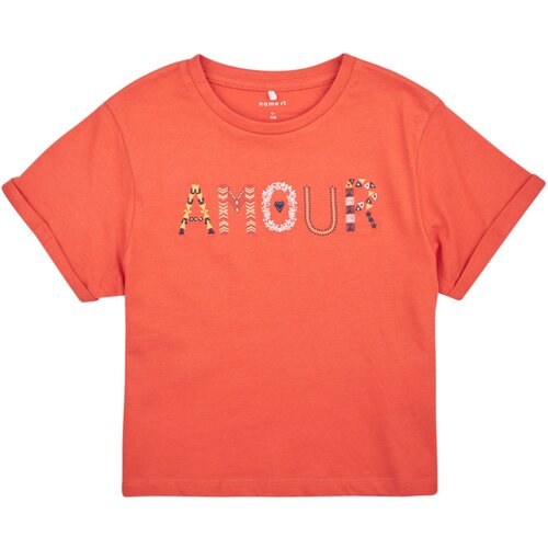 Name it Majice s kratkimi rokavi NKFTMORINA SS LOOSE TOP PS Rožnata Slike