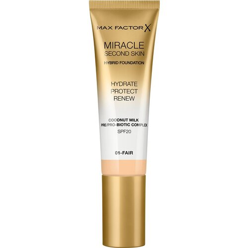 Max Factor miracle Second Skin SPF20 hidratantni puder 30 ml nijansa 01 Fair Slike
