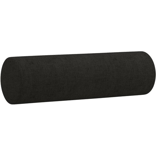  2-dijelni set sofa s jastucima crni od tkanine Slike