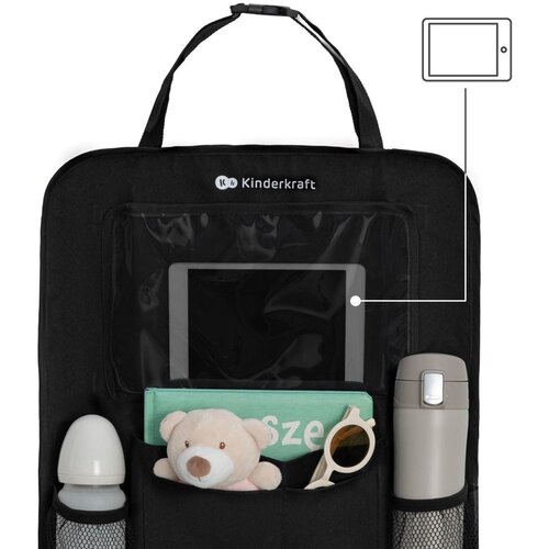 Kinderkraft avtomobilski organizator 2v1, črn Slike