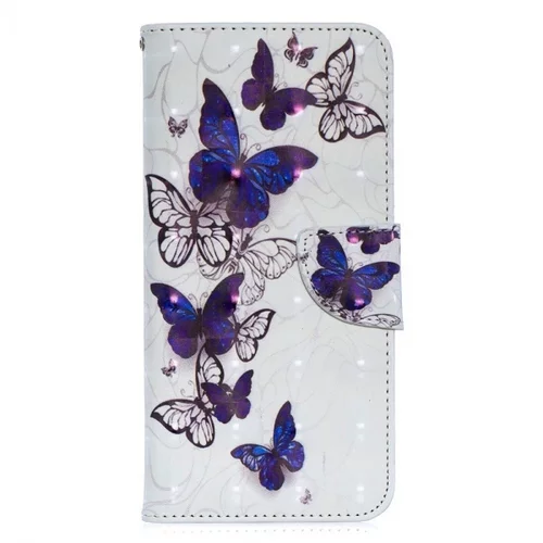Onasi Butterfly preklopna torbica za Samsung Galaxy A70 A705 - bela